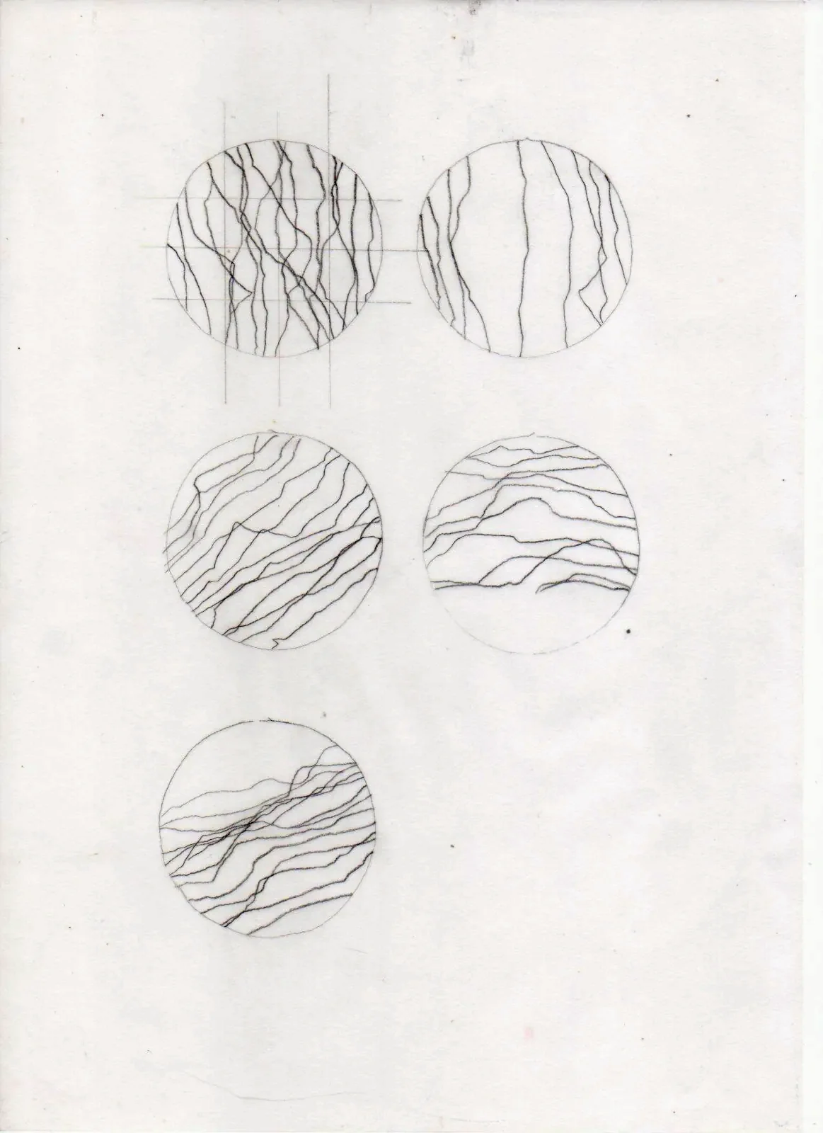 Circular pencil studies of erosion and line